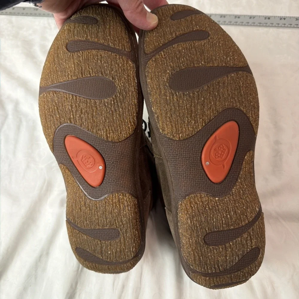 Born Eldan Mens Sz 9 42 Brown Modern Moccasin Lace Up Ankle Chukka Boots Shoes